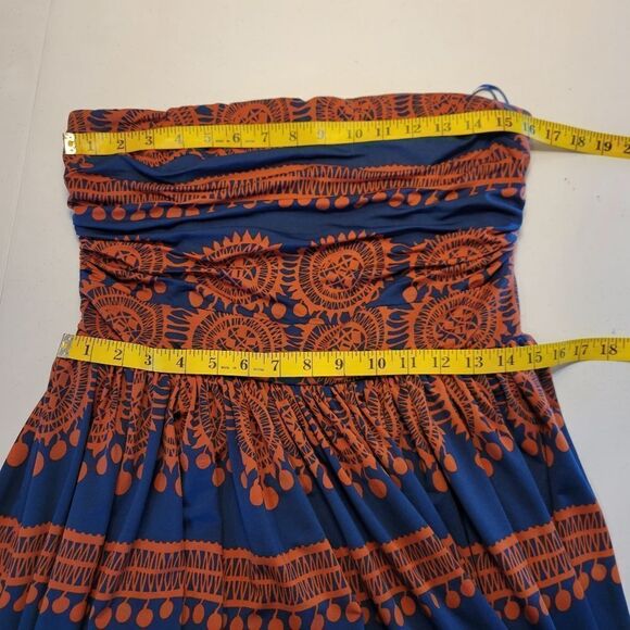 Girls from Savoy Anthropologie Oxidized Medallions Dress Strapless Women's M - Picture 12 of 13